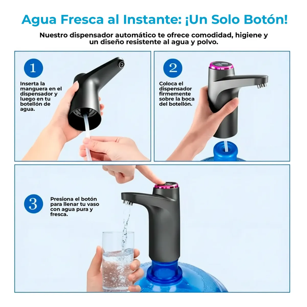 Dispensador De Agua Automatico Recargabl
